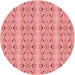 Square Machine Washable Transitional Pastel Pink Rug in a Living Room, wshpat2894rd