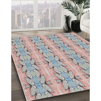 Patterned Gray Novelty Rug, pat2894