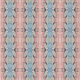 Square Patterned Gray Novelty Rug, pat2894