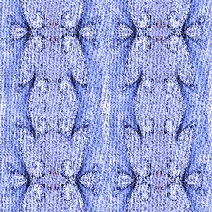 Patterned Jeans Blue Rug, pat2895blu