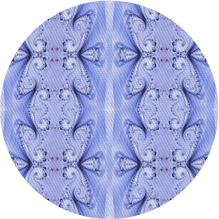 Square Patterned Jeans Blue Rug, pat2895blu