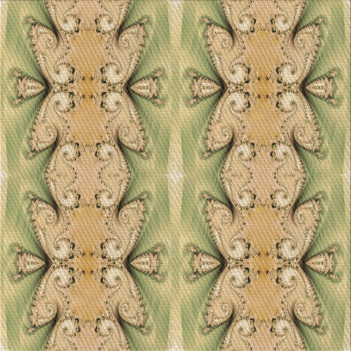 Round Machine Washable Transitional Dark Golden Brown Rug, wshpat2895brn