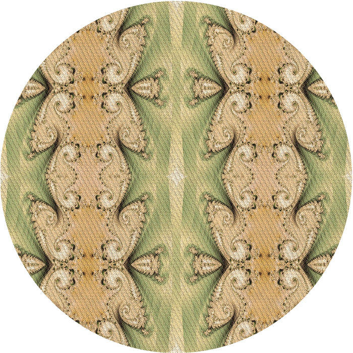 Square Machine Washable Transitional Dark Golden Brown Rug in a Living Room, wshpat2895brn