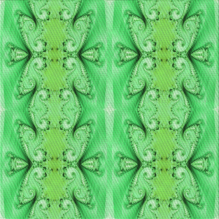 Round Machine Washable Transitional Neon Green Rug, wshpat2895grn