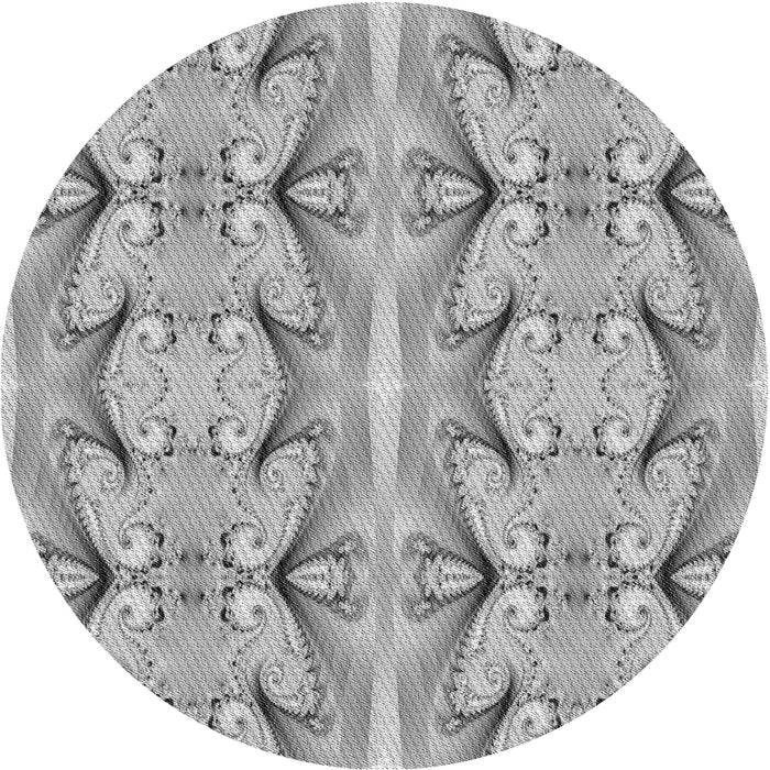 Square Machine Washable Transitional Platinum Gray Rug in a Living Room, wshpat2895gry