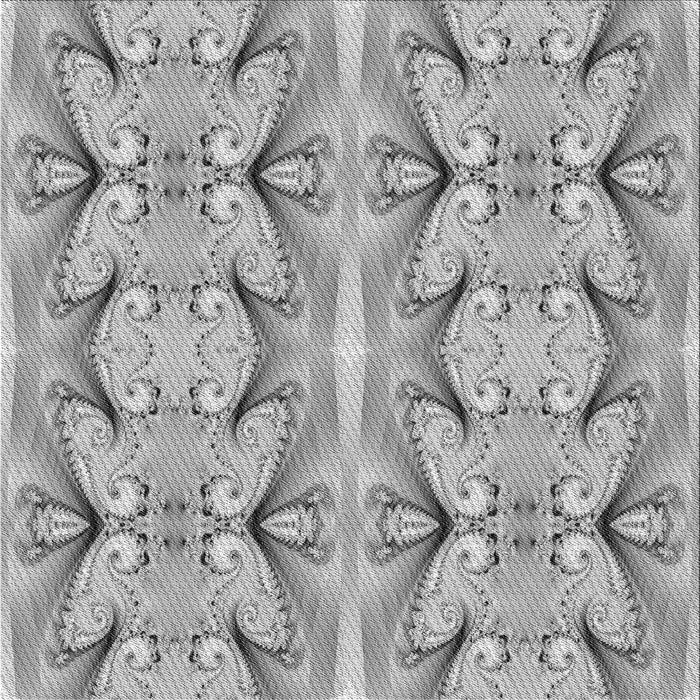 Round Patterned Platinum Gray Rug, pat2895gry