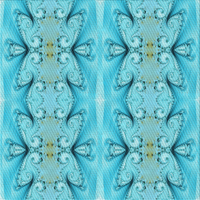 Round Machine Washable Transitional Dark Turquoise Green Rug, wshpat2895lblu