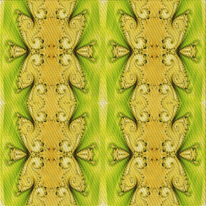 Round Patterned Dark Golden Brown Rug, pat2895yw