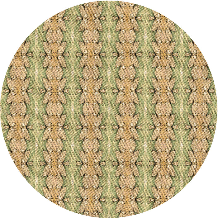 Square Machine Washable Transitional Dark Golden Brown Rug in a Living Room, wshpat2896brn