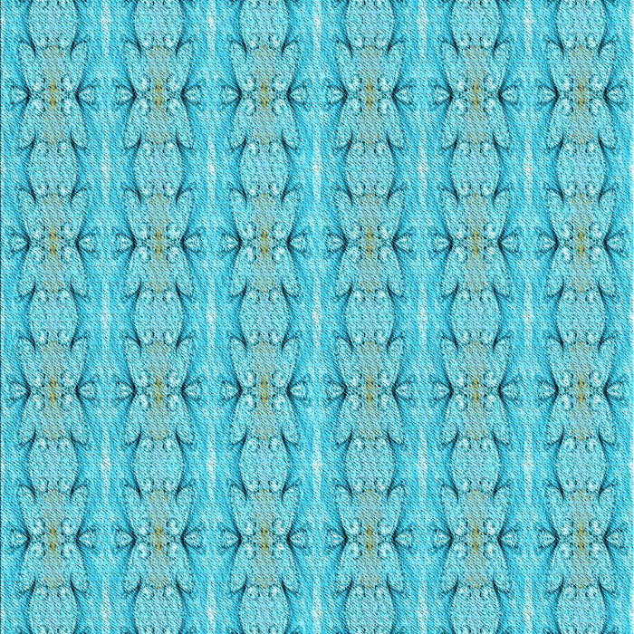 Machine Washable Transitional Dark Turquoise Green Rug, wshpat2896lblu