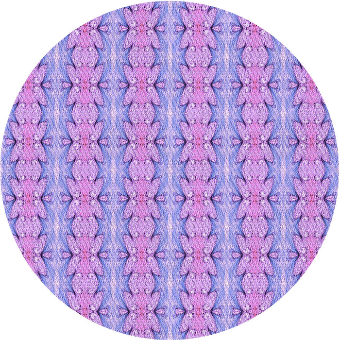 Square Machine Washable Transitional Mauve Purple Rug in a Living Room, wshpat2896pur