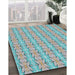 Machine Washable Transitional Grayish Turquoise Green Rug in a Family Room, wshpat2896