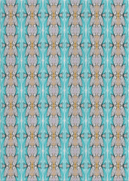 Machine Washable Transitional Grayish Turquoise Green Rug, wshpat2896