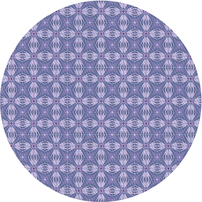 Square Patterned Slate Blue Rug, pat2897blu
