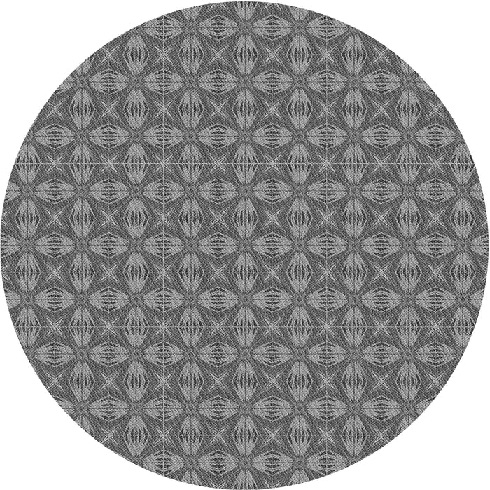 Square Patterned Gray Rug, pat2897gry