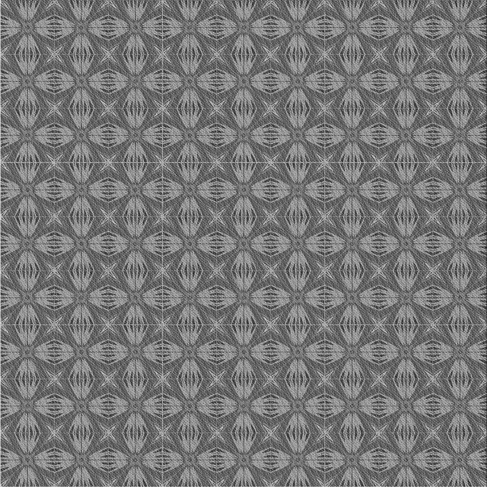 Round Patterned Gray Rug, pat2897gry