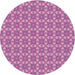 Square Patterned Violet Purple Rug, pat2897pur