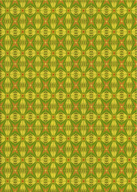 Machine Washable Transitional Dark Yellow Green Rug, wshpat2897yw