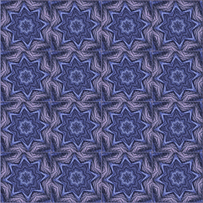 Round Patterned Medium Slate Blue Rug, pat2898blu