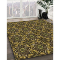 Patterned Bakers Brown Rug, pat2898brn