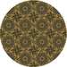 Square Machine Washable Transitional Bakers Brown Rug in a Living Room, wshpat2898brn