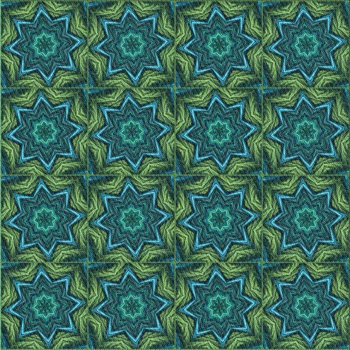 Round Machine Washable Transitional Medium Sea Green Rug, wshpat2898lblu