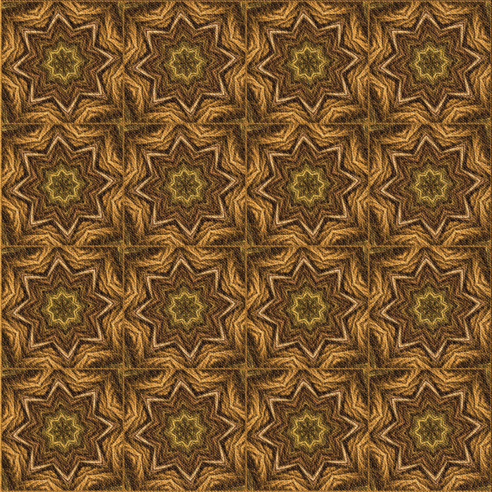 Round Patterned Bakers Brown Rug, pat2898org