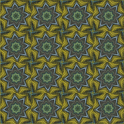 Square Patterned Dark Forest Green Novelty Rug, pat2898
