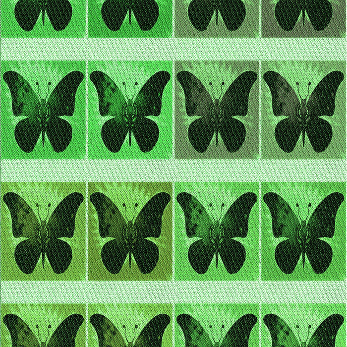 Machine Washable Transitional Deep Emerald Green Rug, wshpat2899grn