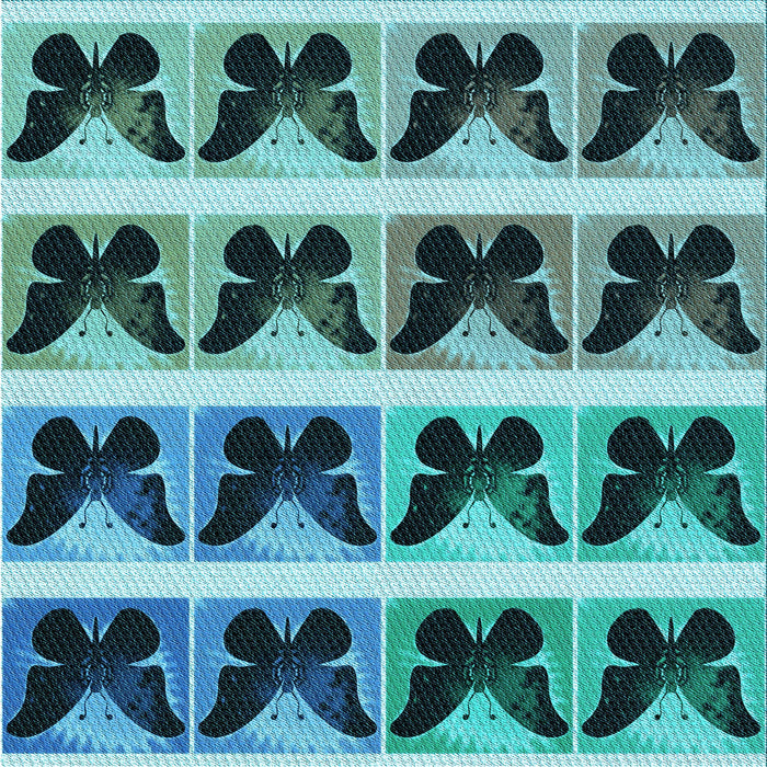 Round Patterned Medium Teal Green Rug, pat2899lblu