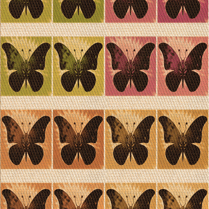 Patterned Red Brown Rug, pat2899org