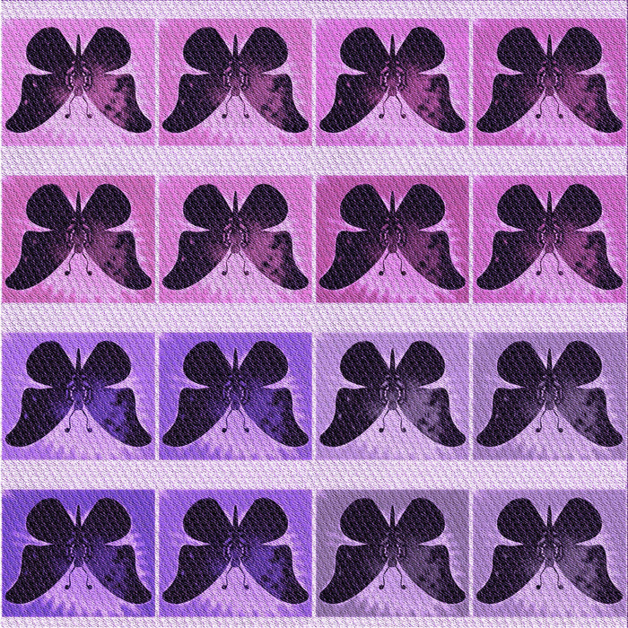 Round Patterned Violet Purple Rug, pat2899pur