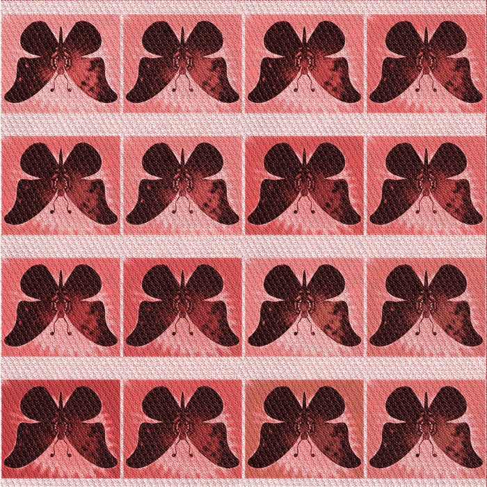 Round Patterned Light Coral Pink Rug, pat2899rd