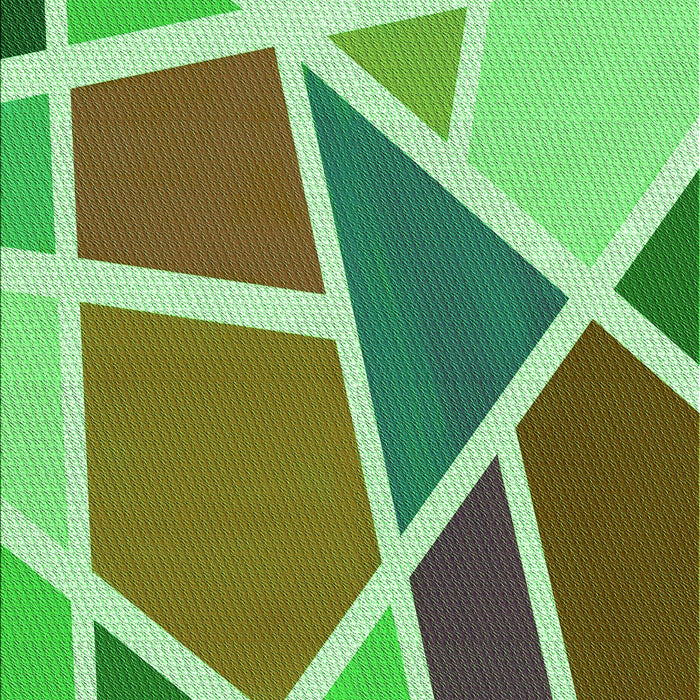 Patterned Green Rug, pat29grn