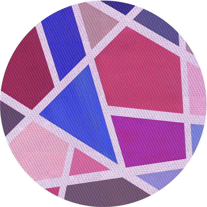 Square Machine Washable Transitional Medium Violet Red Pink Rug in a Living Room, wshpat29pur