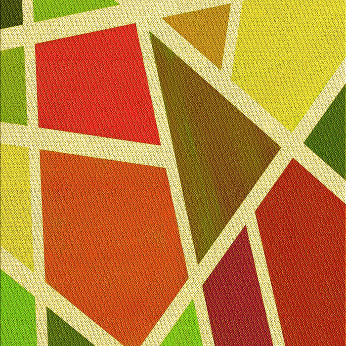 Patterned Green Rug, pat29yw