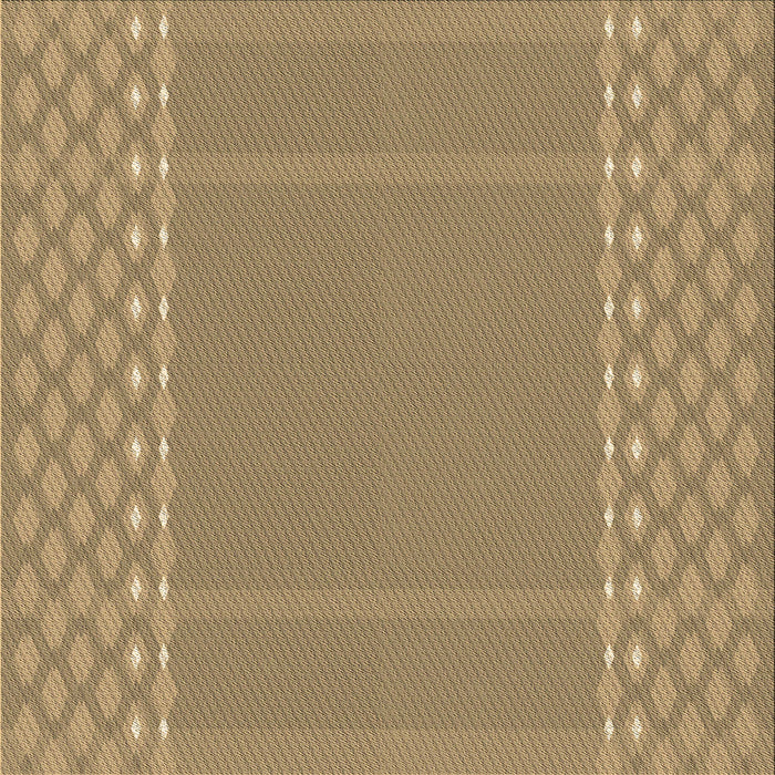 Round Machine Washable Transitional Brown Rug, wshpat290brn