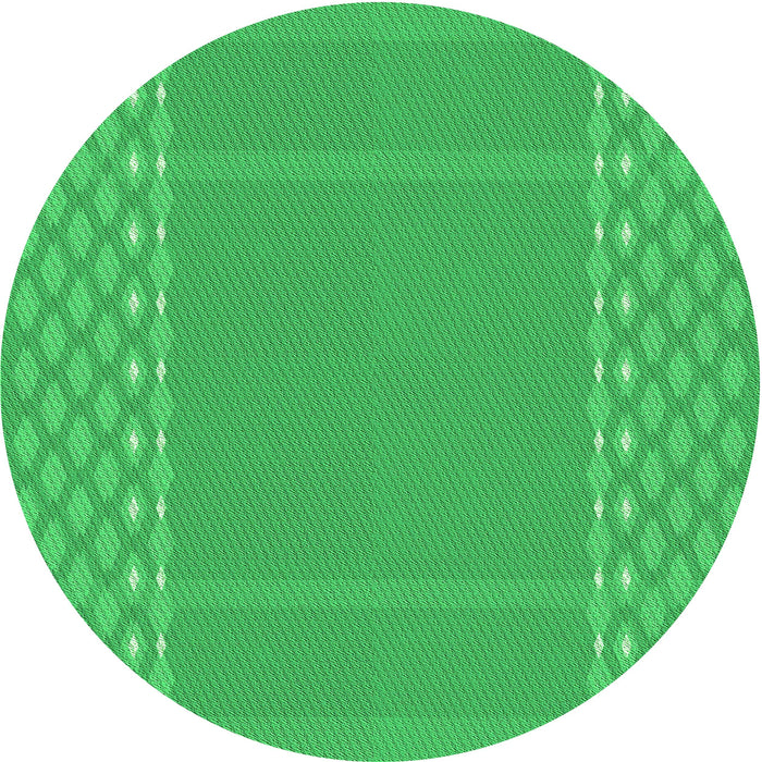 Square Machine Washable Transitional Neon Green Rug in a Living Room, wshpat290grn