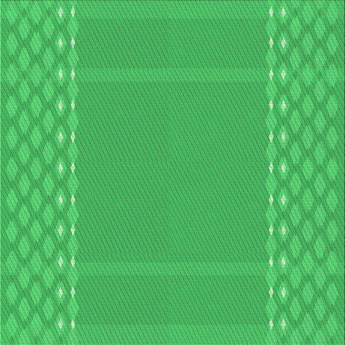 Round Machine Washable Transitional Neon Green Rug, wshpat290grn