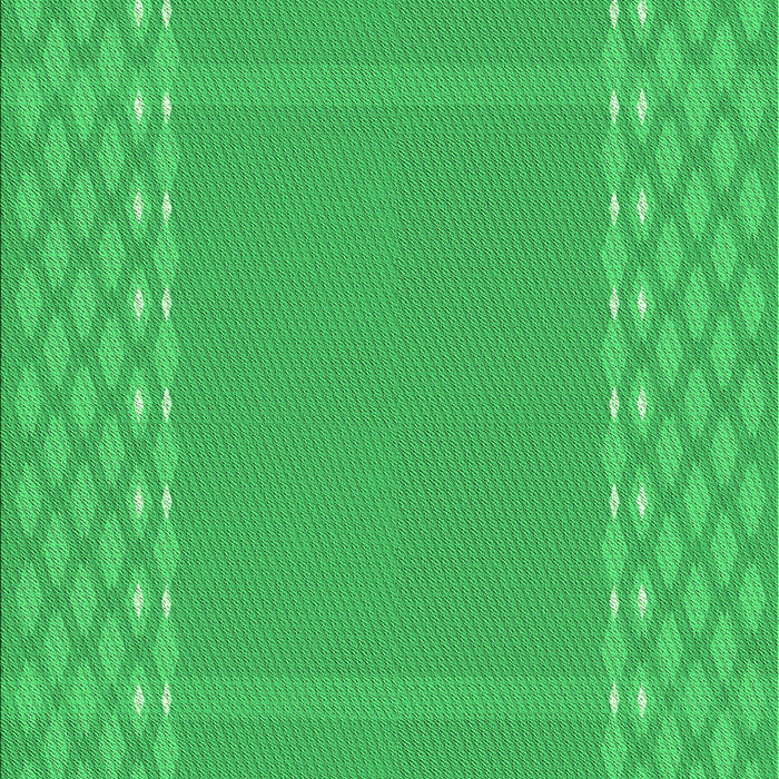 Machine Washable Transitional Neon Green Rug, wshpat290grn