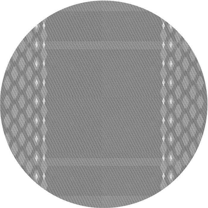 Square Machine Washable Transitional Silver Gray Rug in a Living Room, wshpat290gry