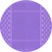 Square Patterned Purple Rug, pat290pur