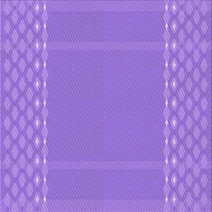 Round Machine Washable Transitional Purple Rug, wshpat290pur