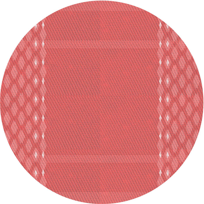 Square Patterned Red Rug, pat290rd