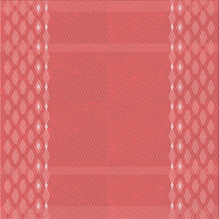 Round Patterned Red Rug, pat290rd