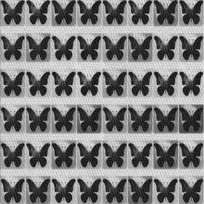 Patterned Black Rug, pat2900gry