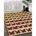 Patterned Red Brown Rug in Family Room, pat2900org