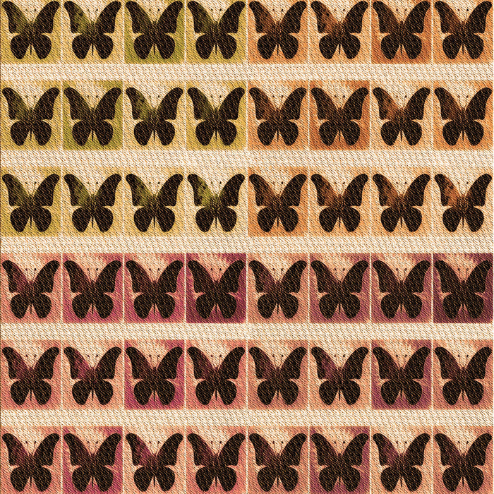 Patterned Red Brown Rug, pat2900org