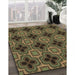 Patterned Milk Chocolate Brown Rug in Family Room, pat2901brn