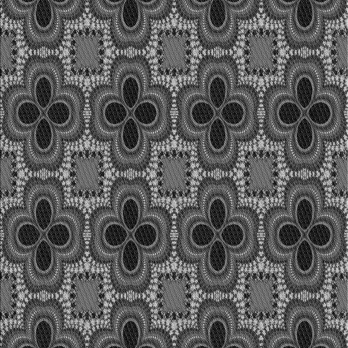 Patterned Charcoal Black Rug, pat2901gry